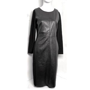 FAUX LEATHER DRESS NWT SIZE 4